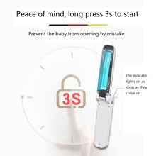 Load image into Gallery viewer, Portable Ultraviolet UV Germicidal Sterilizer Light - Portable UV Disinfection Sterilizer Lamp 2W USB/Battery Power Holding Ultraviolet Lamps