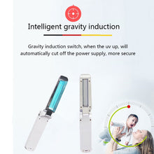 Load image into Gallery viewer, Portable Ultraviolet UV Germicidal Sterilizer Light - Portable UV Disinfection Sterilizer Lamp 2W USB/Battery Power Holding Ultraviolet Lamps
